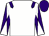 White, purple epaulets, purple and white diabolo on sleeves, purple cap (Nyx Racing Club)