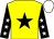 Yellow, black star, black sleeves, white stars, white cap (Mr Philip McLaughlin)