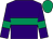 Purple, emerald green hoop & armlets, emerald green cap (Hunscote Stud Ltd & Mrs Lynne Maclennan)