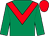Emerald green, red chevron, red cap (Team Valor International Llc)
