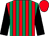 Red & emerald green stripes, black sleeves, red cap (M C Grassick & Paul Cullen & Peter O'Reilly)