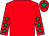 Red, emerald green stars on sleeves, red cap, emerald green star (Mr Paul Hearson)