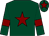 DARK GREEN, MAROON star, armlets and star on cap (Mark & Connie Burton)