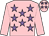 Pink, mauve stars, pink sleeves (Botham & Partner)