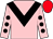PINK, BLACK chevron, PINK sleeves, BLACK spots, RED cap (Dave & Emma Evans)