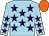 Light blue, purple stars, orange cap (Ms Caroline Ahearn)