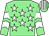 Light green, white stars, chevrons on sleeves, striped cap (Ever Equine & Self Preservation Societ)