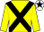 Yellow, black cross sashes, white cap, black star (Richard Stack)