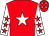 Red, white star, white sleeves, red stars, red cap, white stars (Anna Gannon Syndicate)