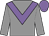 Grey, mauve chevron, mauve cap (Mrs Christine Gray)