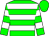 Green, white hoops, green cap (Howard Rubin)