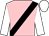 Pink, black sash, white sleeves, white cap (Pcracing Co Uk)