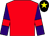 Red, purple sleeves, red armlets, black cap, yellow star (John Brown & Megan Dennis)