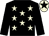 Black, beige stars, black sleeves, beige cap, black star (Mr Ricki Vaughan & Partner)