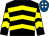 Black & yellow chevrons, royal blue cap, white spots (Rocky Mountain Partnership)