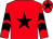 Red, black star, chevrons on sleeves, red cap, black star (The Senators)