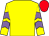 Yellow, mauve chevrons on sleeves, red cap (Andrew Whitlock Racing Ltd)