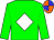 Green, white diamond, blue and orange quartered cap (Victor Wilson)