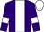Purple, white stripe, armlets and cap (Mr M E Harris)
