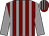 Maroon and grey stripes, grey sleeves (Mr P Cook)