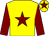 Yellow, maroon star, sleeves and star on cap (Blackburn Family)