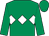 Emerald green, white triple diamond (Byrne Racing And Partners)
