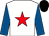White, red star, royal blue sleeves, black cap (Mr Gary Leslie Shepherd)