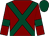 maroon, dark green cross belts, dark green armlets, dark green cap (Ecurie Gribomont)