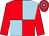 Light blue & red quartered, red sleeves, hooped cap (Orchardstown Farms)