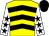 Yellow, black chevrons, white sleeves, black stars and cap (Doug Graham, Ian Davison, Alan Drysdal)