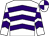White, purple chevrons, chevrons on sleeves, white and purple quartered cap (Mrs M J Hughes)