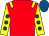 Red, yellow epaulettes, yellow sleeves, royal blue spots, royal blue cap (Give It A Try Syndicate)