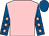 Pink, royal blue sleeves, pink stars, royal blue cap (The Legends Partnership)