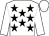 White, black stars, white sleeves & cap (T O Hogan)