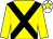 Yellow, black cross sashes, white cap, yellow star (Mrs P Corcoran)