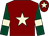 Maroon, beige star, dark green sleeves, beige armlets, maroon cap, beige star (The Starjac Partnership)