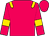 Cerise, gold epaulets and armlets (Mrs T Whatley)
