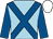 Light blue, royal blue cross belts and sleeves, white cap (The Newtown Partnership)