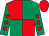 Red and emerald green (quartered), emerald green sleeves, red spots, red cap (The Milk Sheiks)