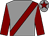Grey, maroon sash, sleeves and star on cap (Gavin Cromwell Racing Club)