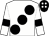 White body, black large spots, white arms, black armlets, black cap, white spots (Mme A Piault)