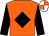 Orange, black diamond & sleeves, orange & white quartered cap (P G Devine)