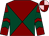 Maroon and dark green diabolo, chevrons on sleeves, maroon and pink quartered cap (Mrs Jane George & Mrs Helen Shelton)