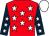 Red, white stars, dark blue sleeves, white stars and cap (Ms Ann Elizabeth Stark)