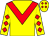 Yellow, red chevron, diamonds on sleeves and cap (Mr Peter Tsim)
