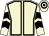 Beige, black seams, chevrons on sleeves, hooped cap (Mr George Nixon)