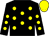 Black, yellow spots, yellow cap (Mr Stuart Kittow)