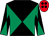 Black and emerald green diabolo, red cap, black spots (My Left Foot Racing Syndicate)