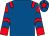 Royal blue, red epaulets, red and royal blue chevrons on sleeves, royal blue cap, red star (Global Group Lifestyle And Sports Club)