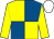 Royal blue & yellow quartered, yellow sleeves, white cap (Old & Young Partnership)